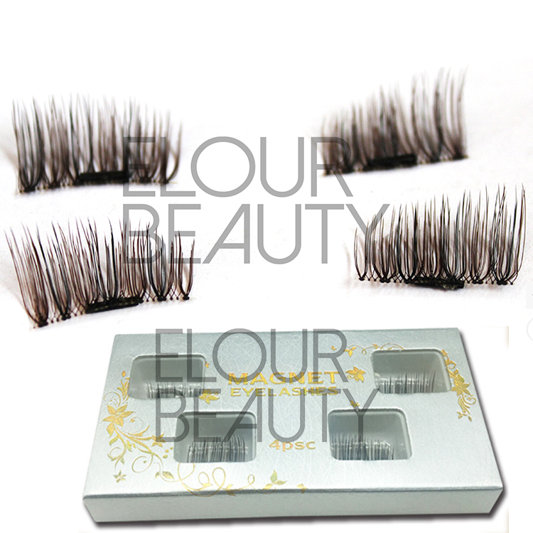 Newest magnetic brown false eyelashes wholesale supplies EA64